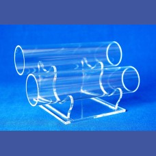 PULSERA    Base con 2 tubos 250 mm x 50 diametro <br>Medidas: Base 120 x 130 mm<br>